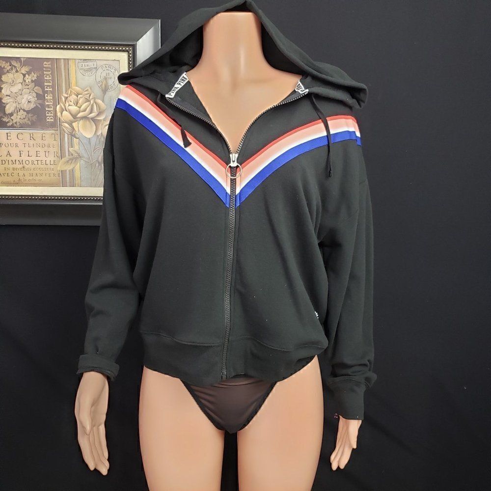 VS Crest PINK Logo Multicolor Hoodie Jacket Small